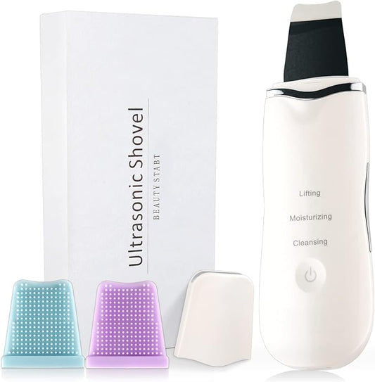 3-in-1 Ultrasonic Facial Skin Scrubber